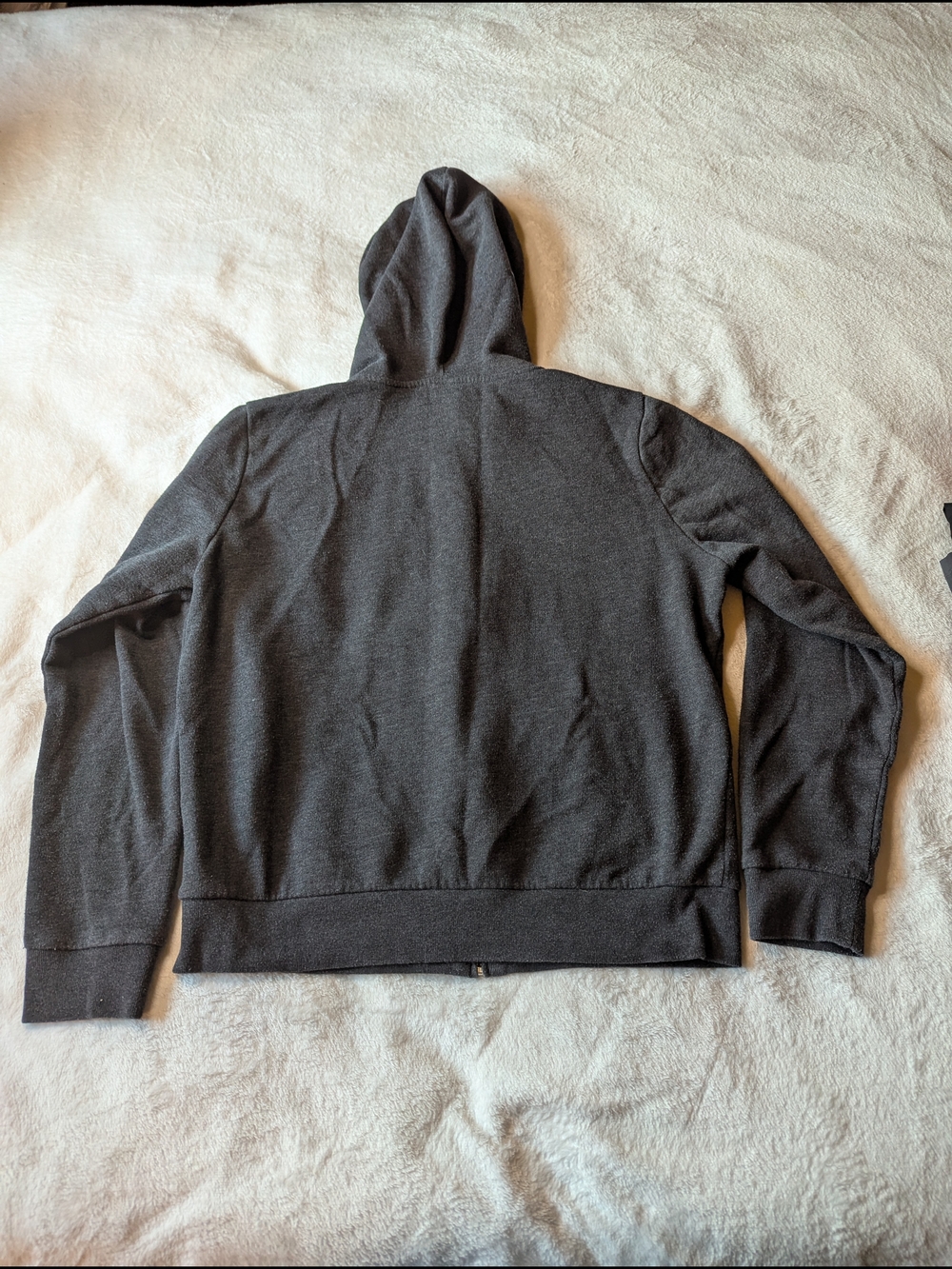 PINK Victoria's Secret Charcoal Gray 'LOVE PINK' Zip-Up Hoodie - Picture 8 of 9